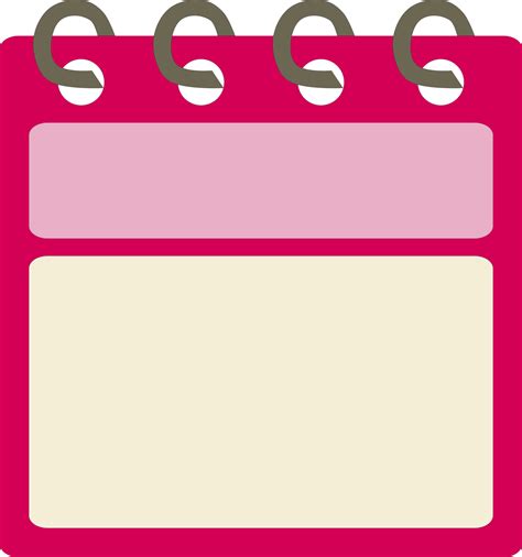 Flat Icon Calendar Month Png Illustration Color Banner Blank Date