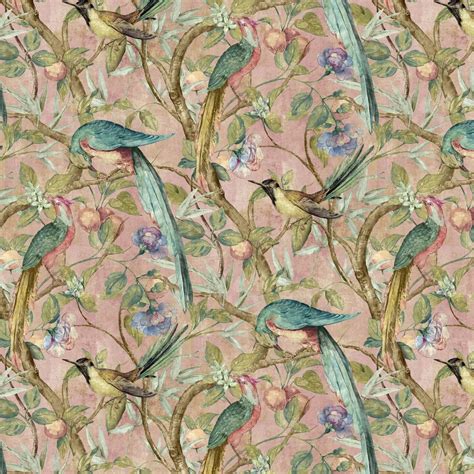 Orangerie By Sidney Paul Co Pink Wallpaper Wallpaper Direct