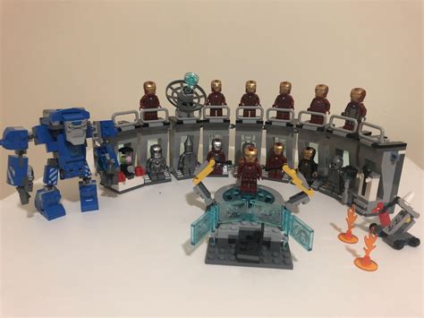 An excellent set for displaying many Iron Man suits. : r/lego