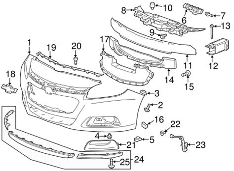 Bumper Components Front For Chevrolet Malibu