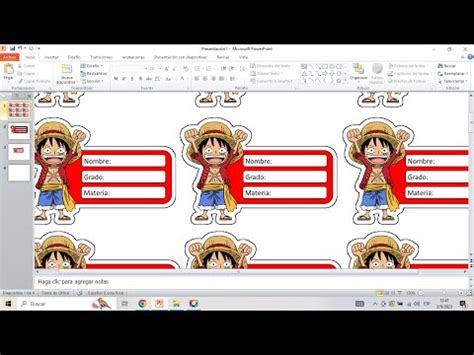 Como Hacer Etiquetas Escolares En Power Point YouTube