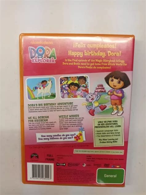 Dora The Explorer Doras Big Birthday Adventure Dvd 2010 Cf300 Eur 620 Picclick Fr