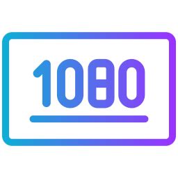 1080p - Free multimedia icons