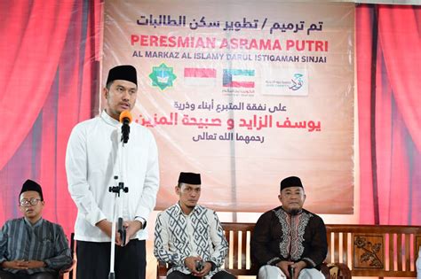 Bupati Asa Resmikan Gedung Asrama Santri Ponpes Al Markaz Al Islami