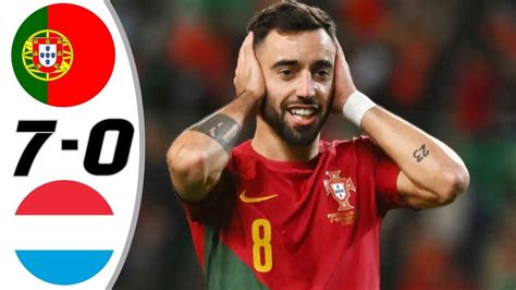 Portugal Vs Luxembourg 7 0 All Goals Highlights 2023 YouTube