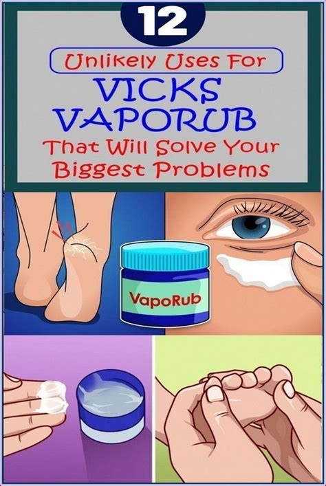 EVERY WOMAN SHOULD KNOW THESE 12 TRICKS WITH VICKS VAPORUB Vicks