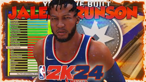 NBA 2K24 FOREHEAD JALEN BRUNSON BUILD DOMINANT SHOT CREATING