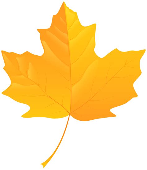 Yellow Leaf PNG Clip Art - Best WEB Clipart