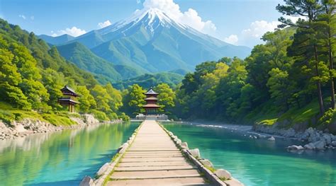 Premium Photo Wonderful Landscape In Japan For Wallpaper