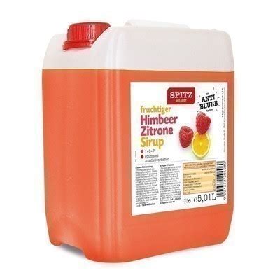 Spitz Himbeer Zitrone Sirup 5 Liter Kanister Manfreddo