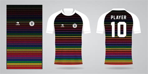 Colorful Football Jersey Sport Design Template 13122856 Vector Art At