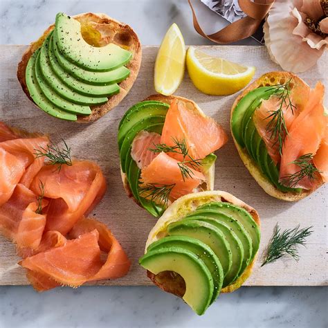 Toasted Smoked Salmon And Avocado English Muffins Recipe Woolworths