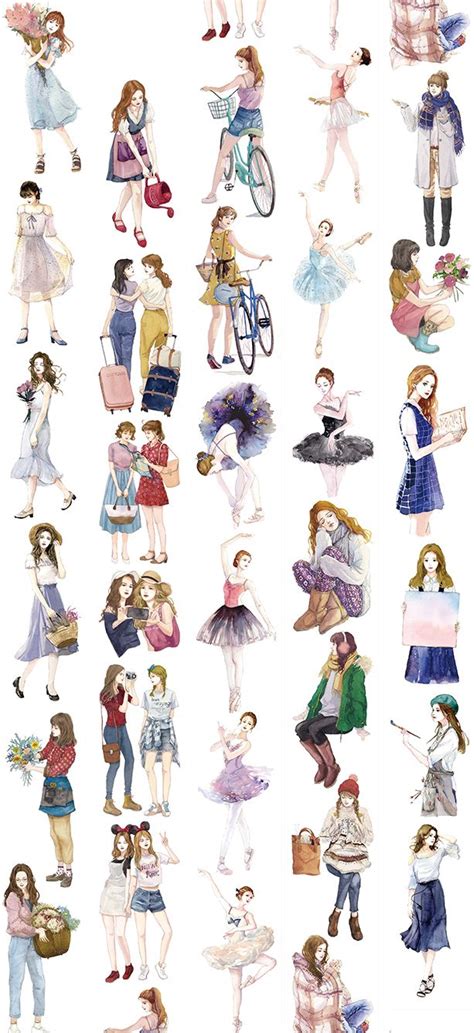 An Image Of Many Different People In Various Outfits And Clothes With