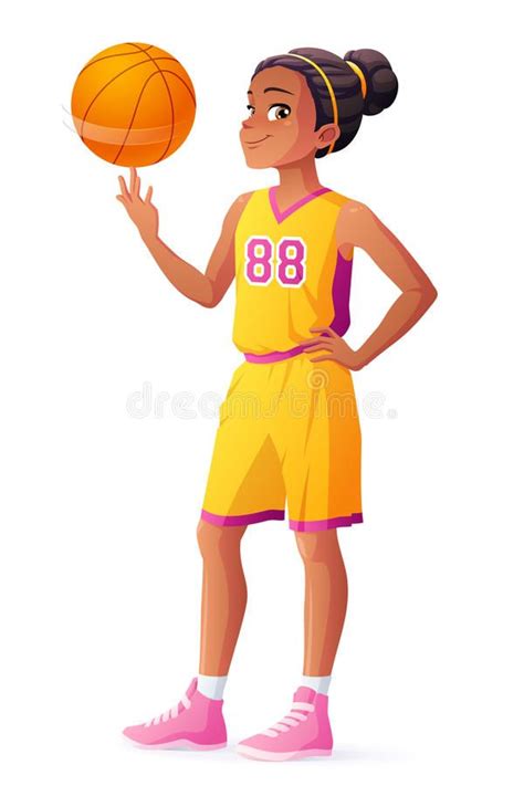 Basketball Cartoon Girl