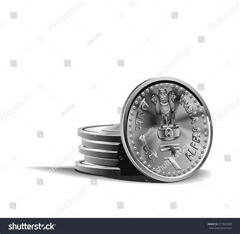 Indian Rupy Coins Vector Illustration Color Stock Vector (Royalty Free) 117042589 | Shutterstock