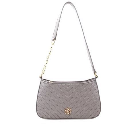 Les Catino Paris Prisa Shoulder Bag Opal Grey Barang Mewah Tas