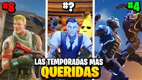 Las Temporadas Mas Queridas De Fortnite Youtube