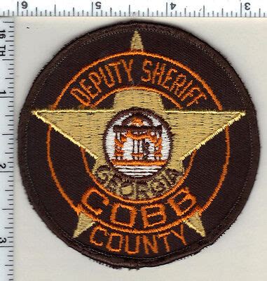 Cobb County Deputy Sheriff (Georgia) Uniform Take-Off Shoulder Patch ...