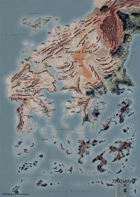 [oc] I Restored A Map Of Zakhara For 5th Edition It S An Old Arabian Nights Style Setting South