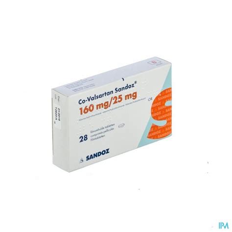 Co Valsartan Sandoz 160mg 25 0mg Filmomh Tabl 28 Apotheek Sollie