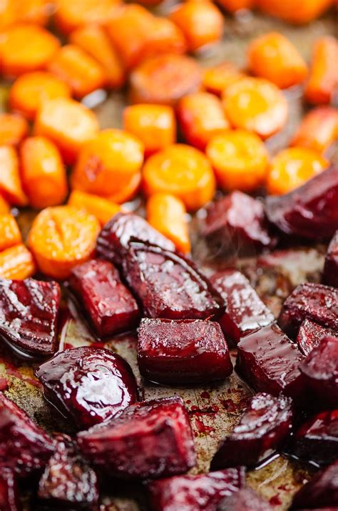 Honey Roasted Beets And Carrots Are An Easy And Healthy Side Dish This Simple Recipe Highlights