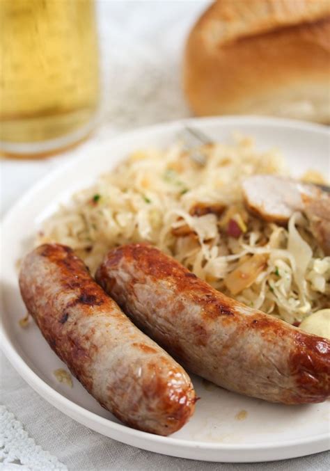 German Style Brats With Sauerkraut An Easy Hearty Dish Traditional