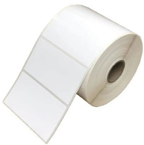 White Plain Polyester Barcode Labels, Packaging Type: Roll, GSM: 120 ...