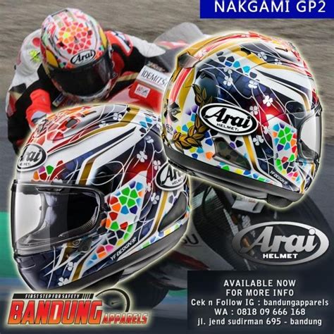 Jual Helm Motor Full Face Arai Rx X Rx X Nakagami Gp New Model Arai