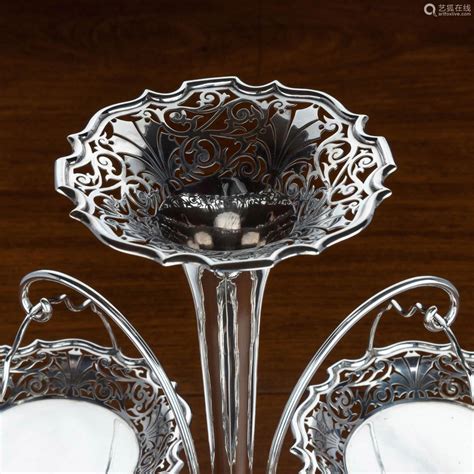 An Edwardian Silver Epergne Walker And Hall Sheffield 1903－【deal Price Picture】