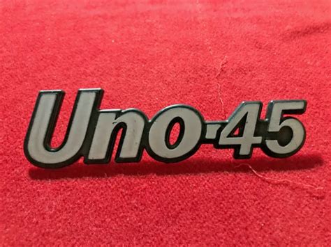 Fiat Uno Logo Sigla Stemma Emblema Fregio Scritta Badge Ovale