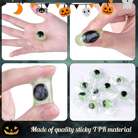 120 HALLOWEEN Party Favors Prize Pinata Glow In The Dark STICKY EYES