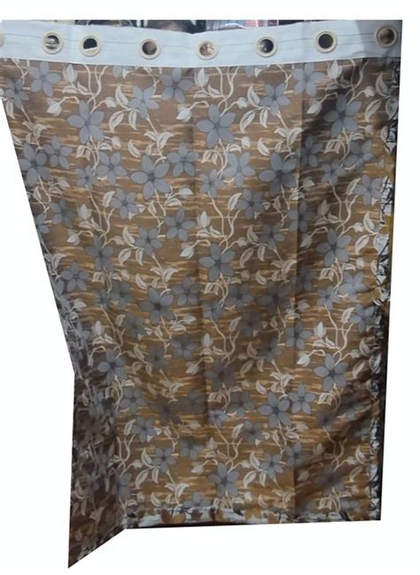 Brown Base Polyester Floral Printed Window Curtain At Rs 650 Piece In