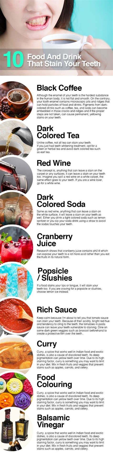 10 Food And Drink That Stain Your Teeth Food Drink Food Curry Recipes