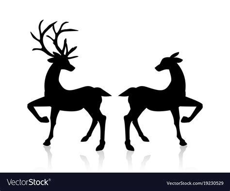 Male And Female Deer Royalty Free Vector Image