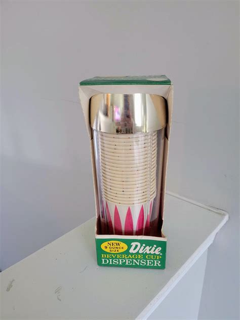 Vintage Dixie Cup Dispenser Wall Mount Nos Etsy