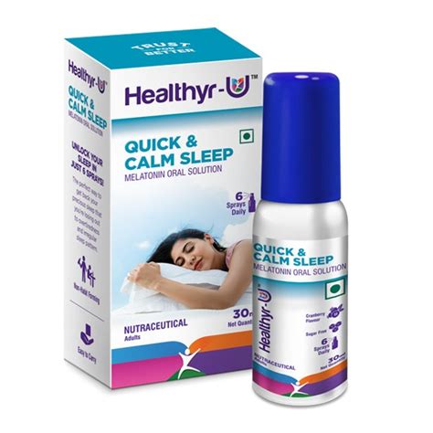 Melatonin Oral Spray for Good Sleep | Shop Online - HealthyrU