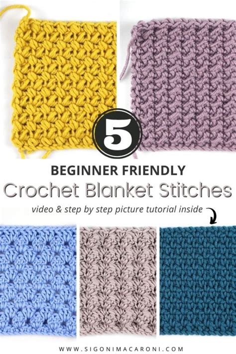 Beginner Friendly Crochet Blanket Stitches 7 Sigoni Macaroni