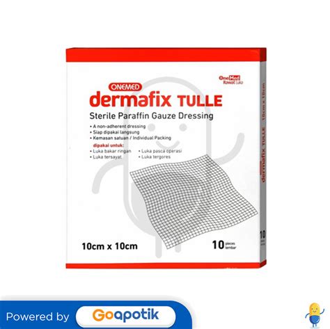 Onemed Dermafix Tulle X Cm Box Pcs Kegunaan Efek Samping