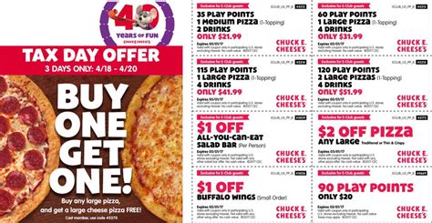 Coupons For Chuck E Cheese Pizza Nbkomputer