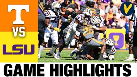 #8 Tennessee vs #25 LSU | 2022 College Football Highlights - Win Big Sports