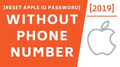 How To Reset Apple Id Password Without Phone Number [2019] Youtube