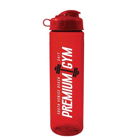 24 Oz Slim Fit Water Bottle With Flip Lid EverythingBranded USA