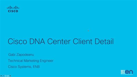 Cisco Dna Center Client Detail Youtube