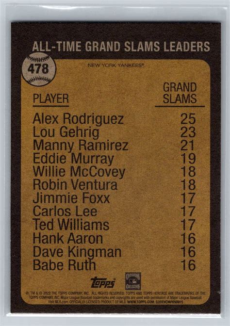 Topps Heritage High Number Sp Alex Rodriguez For Sale