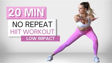 Min No Repeat Hiit Workout Low Impact No Jumping Full Body