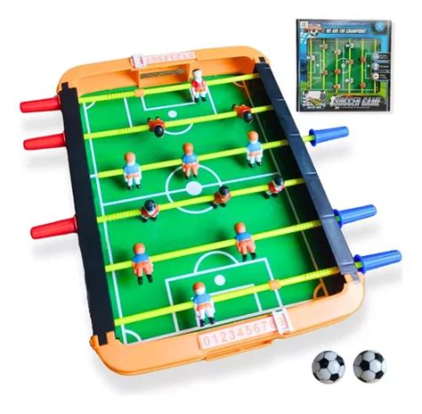 Brinquedo Mini Pebolim Futebol Jogo De Mesa Bolinhas Parcelamento