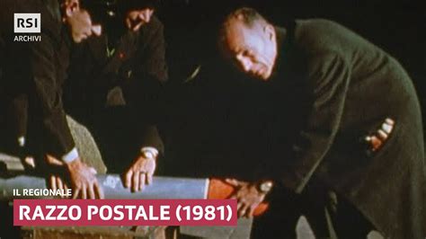 Razzo Postale 1981 Il Regionale RSI ARCHIVI YouTube