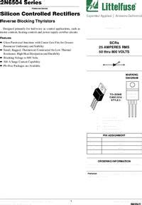 2N6509G SCR Diode 800V 25A RMS 250A 3 Pin 3 Tab TO 220AB Box