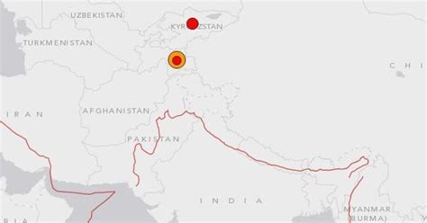 Earthquake Measuring On Richter Scale Strikes Tajikistan Tremors