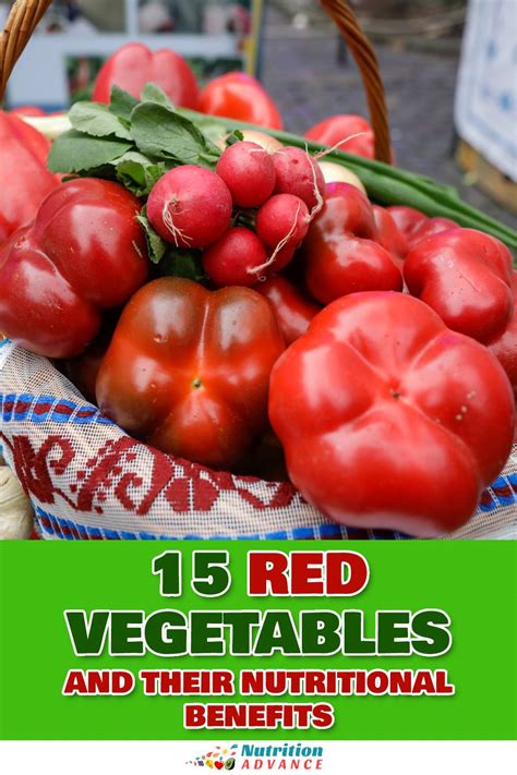 A List of 14 Red Vegetables and Their Nutritional Benefits - Nutrition ...